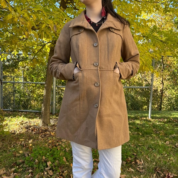 Caramel Brown Trench Coat - Picture 2 of 4